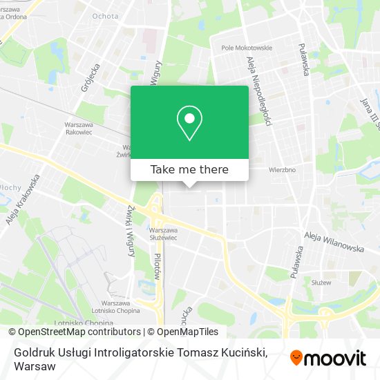 Goldruk Usługi Introligatorskie Tomasz Kuciński map