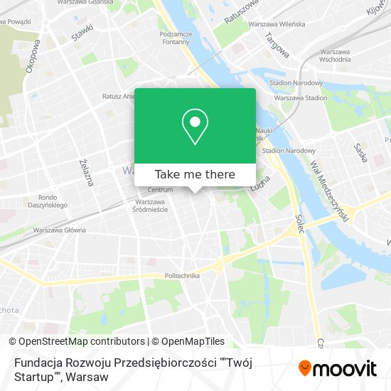 Fundacja Rozwoju Przedsiębiorczości ""Twój Startup"" map