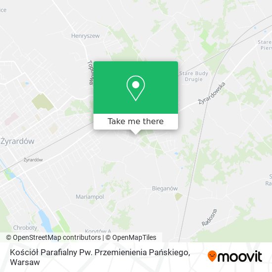 Карта Kościół Parafialny Pw. Przemienienia Pańskiego