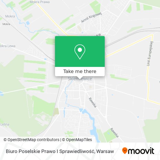 Карта Biuro Poselskie Prawo I Sprawiedliwość