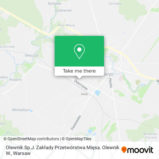 Olewnik Sp.J. Zakłady Przetwórstwa Mięsa. Olewnik W. map