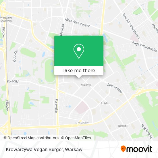 Krowarzywa Vegan Burger map