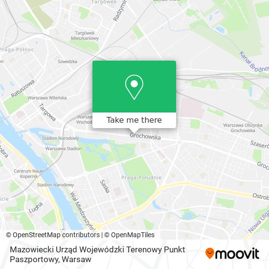 Mazowiecki Urząd Wojewódzki Terenowy Punkt Paszportowy map