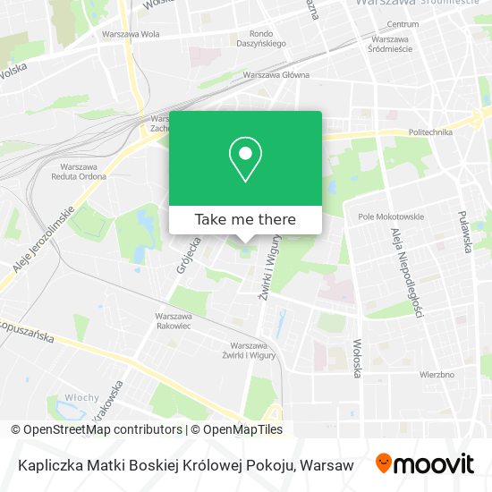 Kapliczka Matki Boskiej Królowej Pokoju map