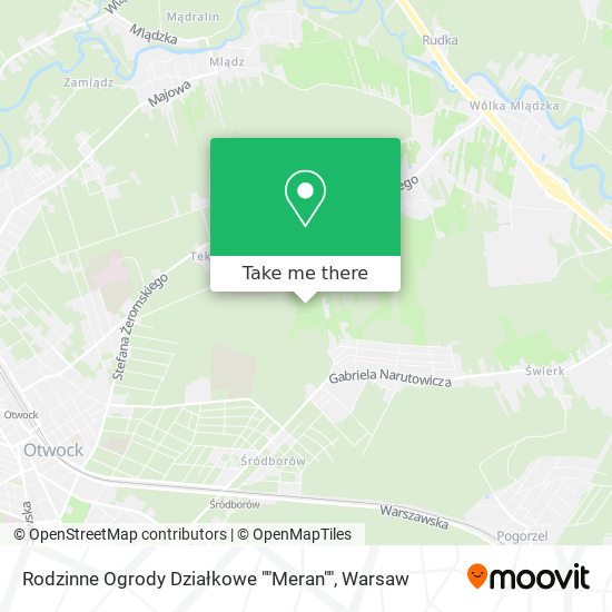 Rodzinne Ogrody Działkowe ""Meran"" map