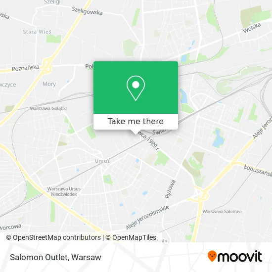 Salomon Outlet map