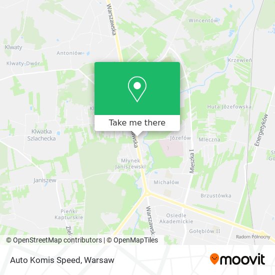 Auto Komis Speed map