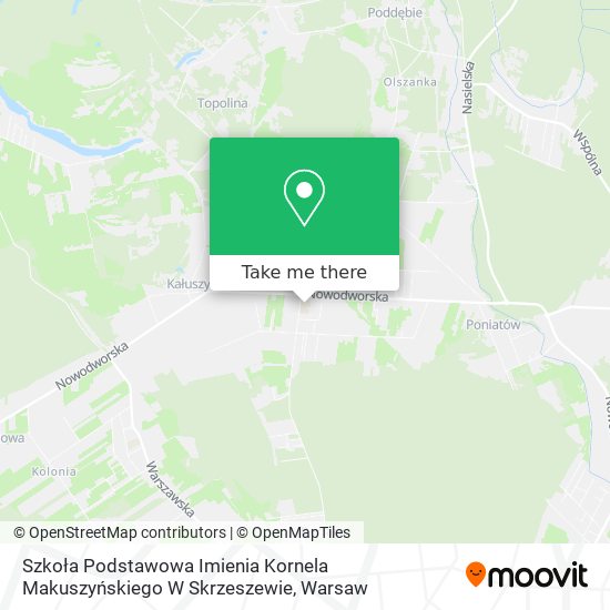 Szkoła Podstawowa Imienia Kornela Makuszyńskiego W Skrzeszewie map