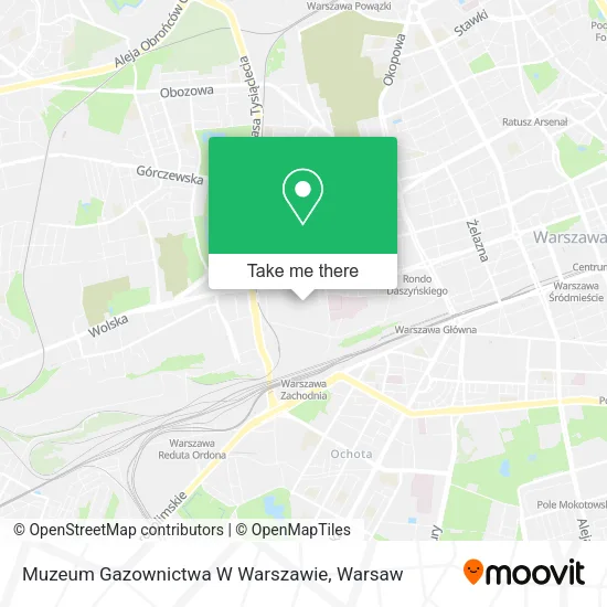 Muzeum Gazownictwa W Warszawie map