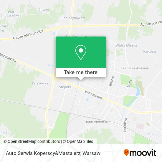 Auto Serwis Koperscy&Mastalerz map