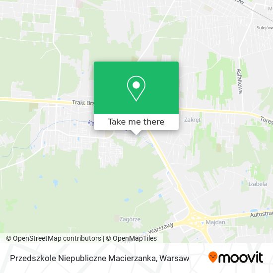 Przedszkole Niepubliczne Macierzanka map