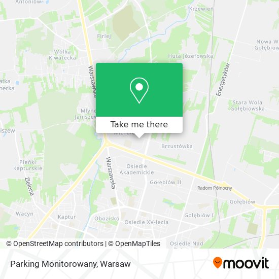 Parking Monitorowany map