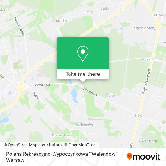 Polana Rekreacyjno-Wypoczynkowa ""Walendów"" map