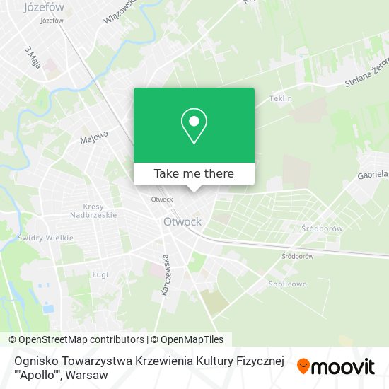 Ognisko Towarzystwa Krzewienia Kultury Fizycznej ""Apollo"" map