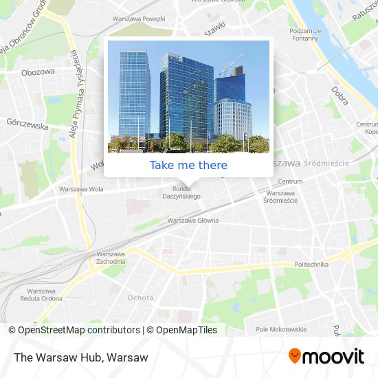 The Warsaw Hub map