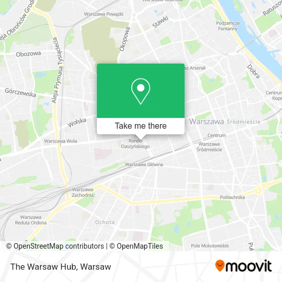 The Warsaw Hub map