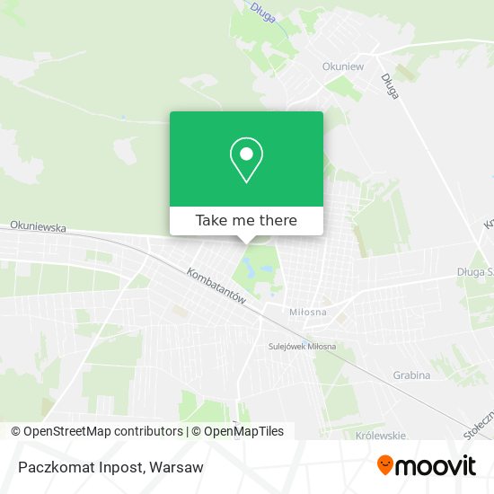 Paczkomat Inpost map