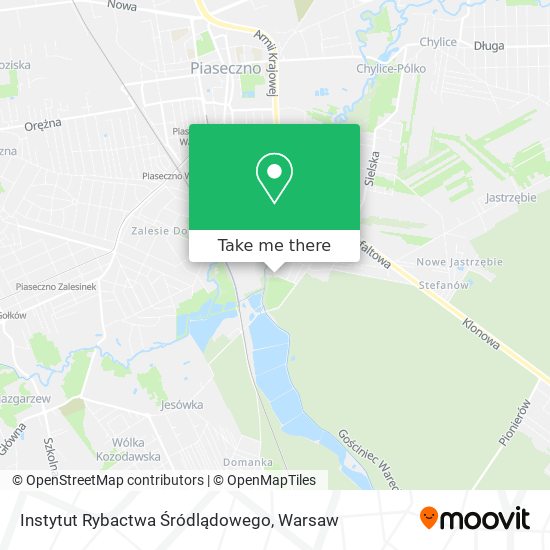 Instytut Rybactwa Śródlądowego map