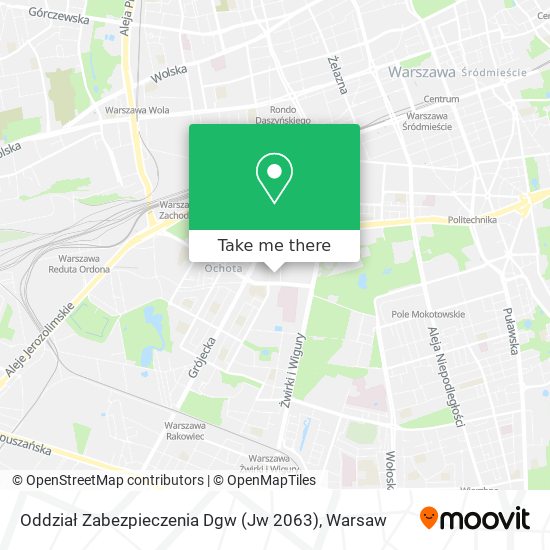 Oddział Zabezpieczenia Dgw (Jw 2063) map