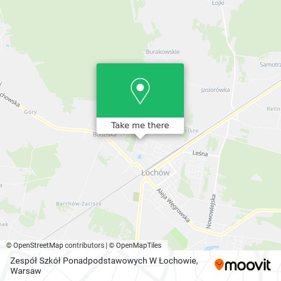 Zespół Szkół Ponadpodstawowych W Łochowie map