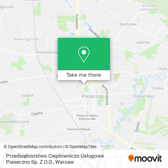 Przedsiębiorstwo Ciepłowniczo Usługowe Piaseczno Sp. Z O.O. map