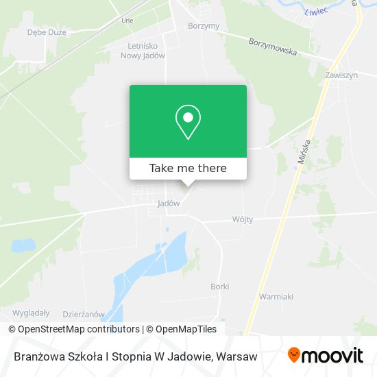 Branżowa Szkoła I Stopnia W Jadowie map