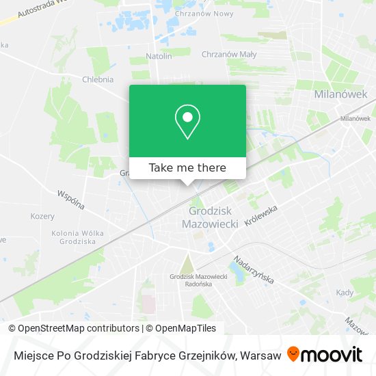 Miejsce Po Grodziskiej Fabryce  Grzejników map