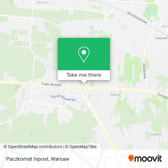 Paczkomat Inpost map