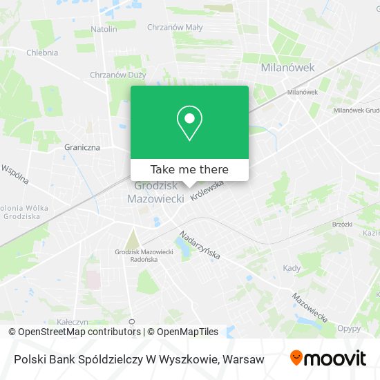 Polski Bank Spóldzielczy W Wyszkowie map