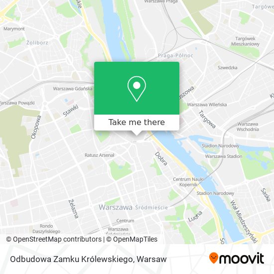 Карта Odbudowa Zamku Królewskiego