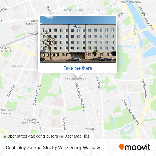 Centralny Zarząd Służby Więziennej map