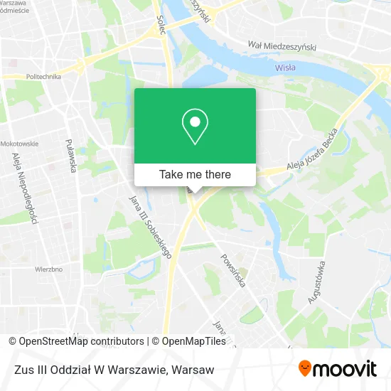 Zus III Oddział W Warszawie map