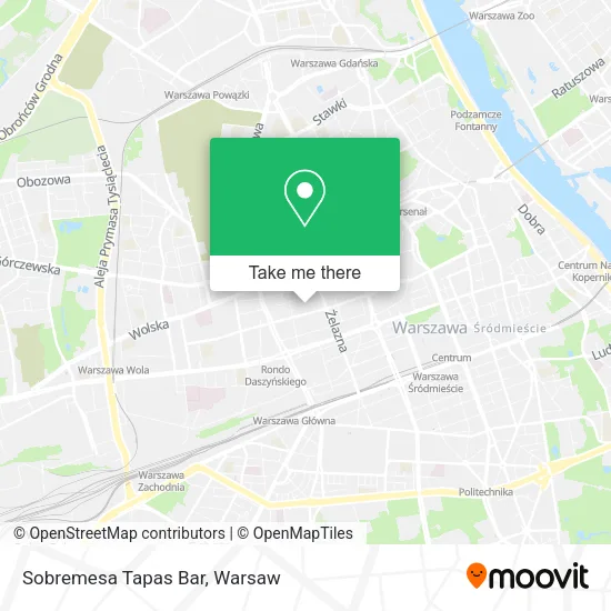 Карта Sobremesa Tapas Bar