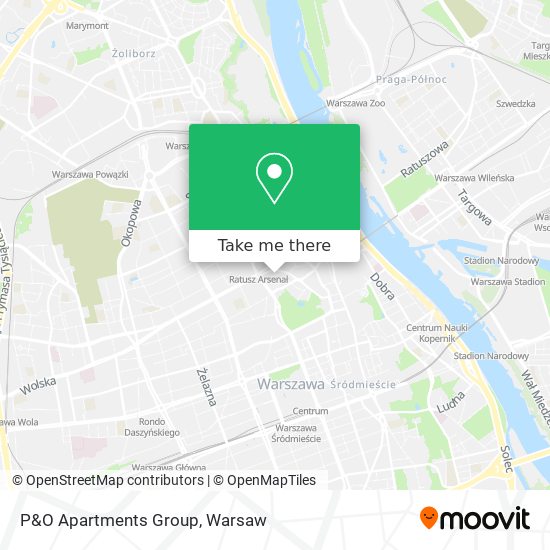 P&O Apartments Group map