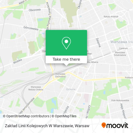 Zakład Linii Kolejowych W Warszawie map