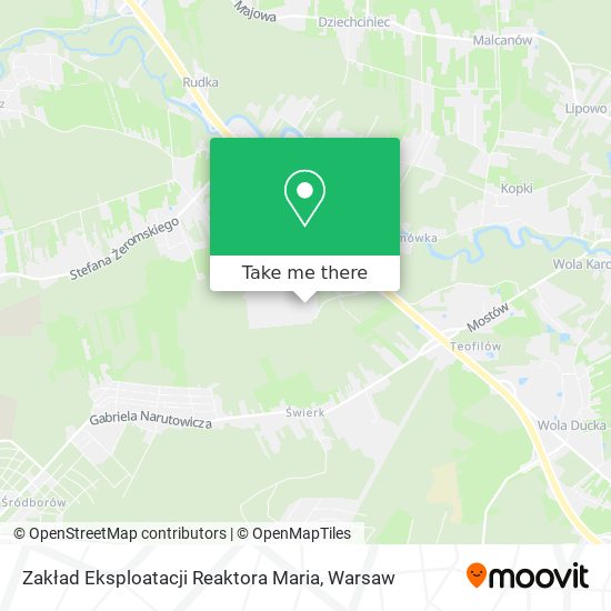 Zakład Eksploatacji Reaktora Maria map