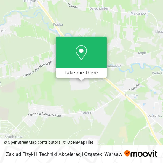 Zakład Fizyki I Techniki Akceleracji Cząstek map