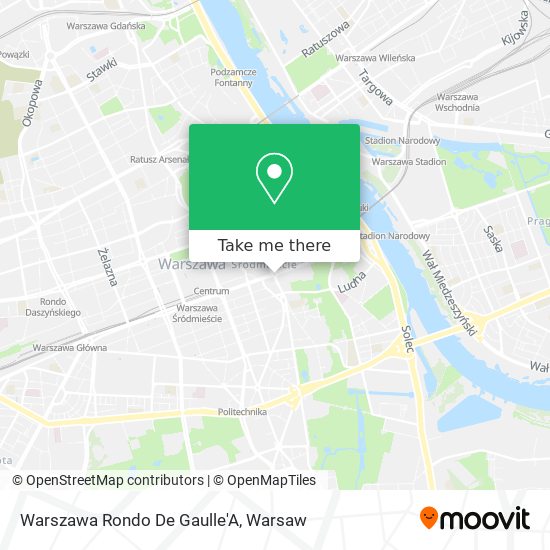 Warszawa Rondo De Gaulle'A map