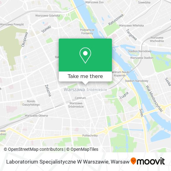 Laboratorium Specjalistyczne W Warszawie map