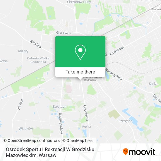 Ośrodek Sportu I Rekreacji W Grodzisku Mazowieckim map