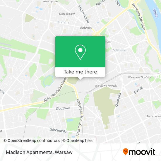 Madison Apartments map