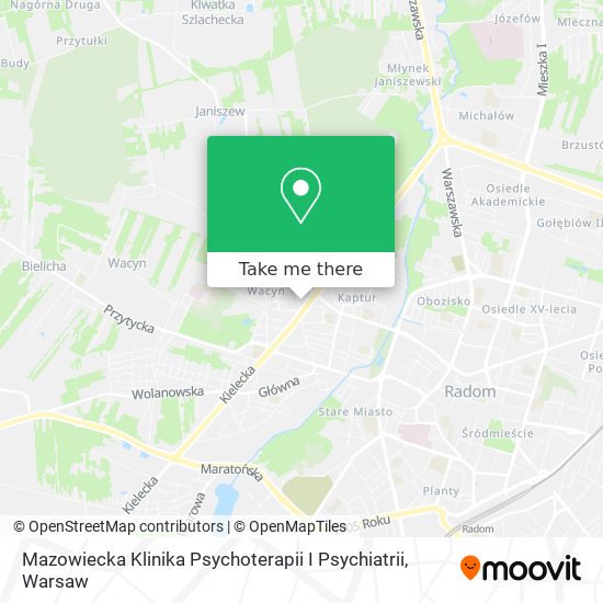 Mazowiecka Klinika Psychoterapii I Psychiatrii map