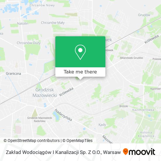 Zakład Wodociągów I Kanalizacji Sp. Z O.O. map