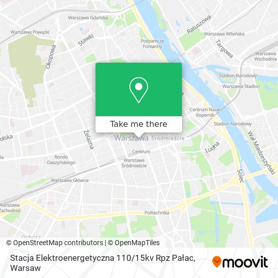 Stacja Elektroenergetyczna 110 / 15kv Rpz Pałac map