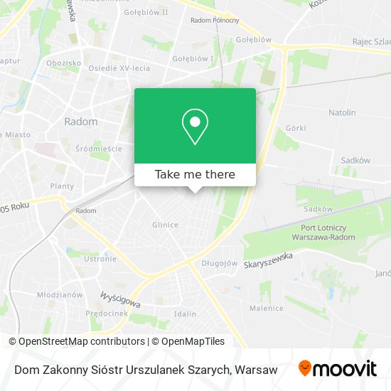 Dom Zakonny Sióstr Urszulanek Szarych map