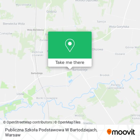 Publiczna Szkoła Podstawowa W Bartodziejach map