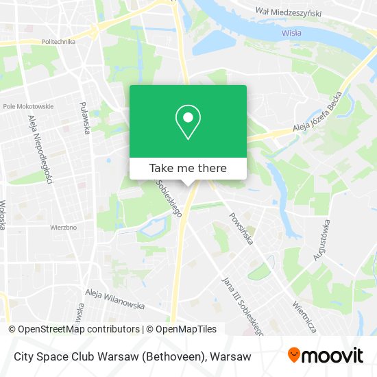 City Space Club Warsaw (Bethoveen) map