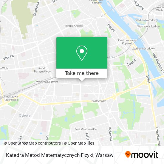 Katedra Metod Matematycznych Fizyki map