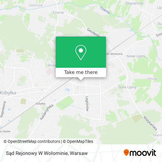 Sąd Rejonowy W Wołominie map