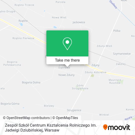 Zespół Szkół Centrum Kształcenia Rolniczego Im. Jadwigi Dziubińskiej map